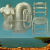 Magritte Threatening Weather Hand Painted Reproduction