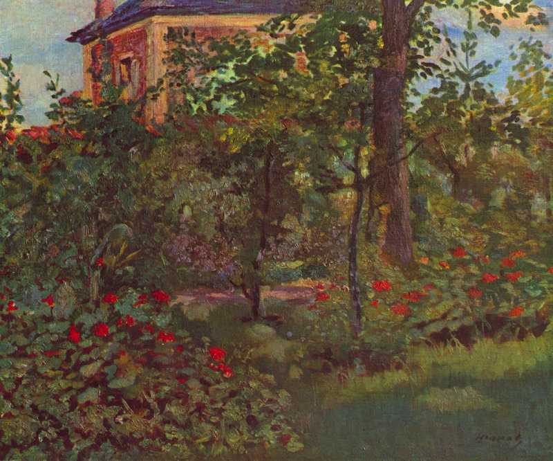 Manet A Corner In The Garden Of Bellevue museum quality