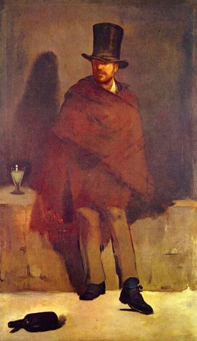 art oil painting reproduction of  Manet Absinthe Drinker museum quality handmade