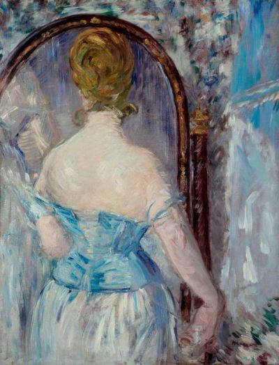 art oil painting reproduction of  Manet Before The Mirror museum quality handmade