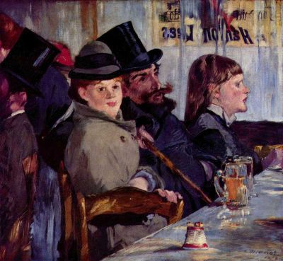 art oil painting reproduction of  Manet Cabaret In Reichshoffen museum quality handmade