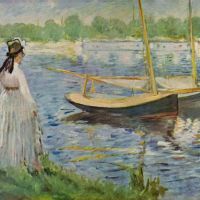 Manet His Embankment At Argenteuil Hand Painted Reproduction