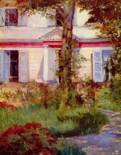 art oil painting reproduction of  Manet House In Rueil museum quality handmade