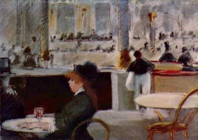 art oil painting reproduction of  Manet In The Cafe museum quality handmade
