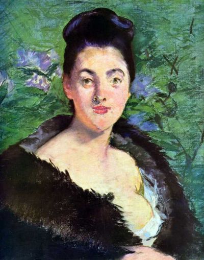 art oil painting reproduction of  Manet Lady In Fur museum quality handmade