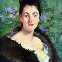 Manet Lady In Fur Hand Painted Reproduction