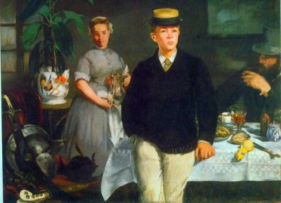 art oil painting reproduction of  Manet Luncheon museum quality handmade