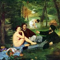 Manet Luncheon On The Grass 1863 Hand Painted Reproduction