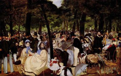 art oil painting reproduction of  Manet Music In Tuilerie Garden museum quality handmade