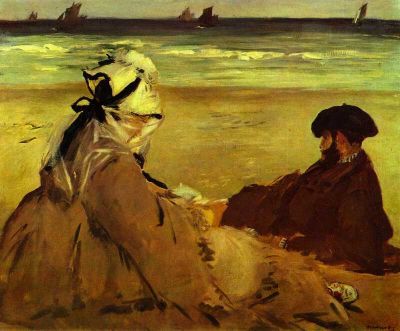 art oil painting reproduction of  Manet On The Beach museum quality handmade