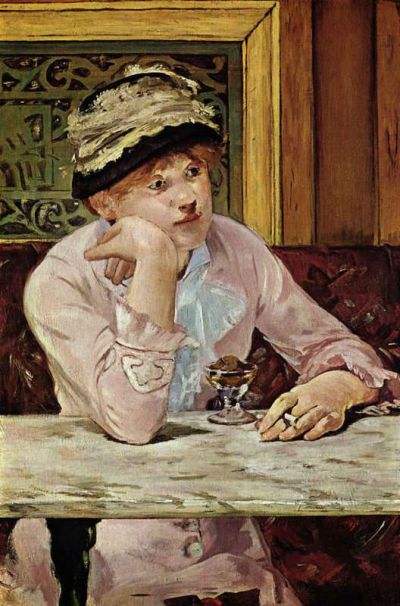 art oil painting reproduction of  Manet Plum Brandy museum quality handmade