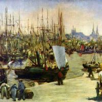 Manet Port Of Bordeaux