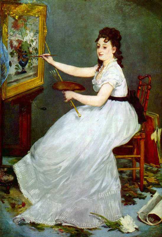 Manet Portrait Of Eva Gonzales In Manet S Studio museum quality