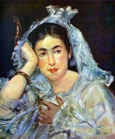 art oil painting reproduction of  Manet Portrait Of Marguerite De Conflans museum quality handmade