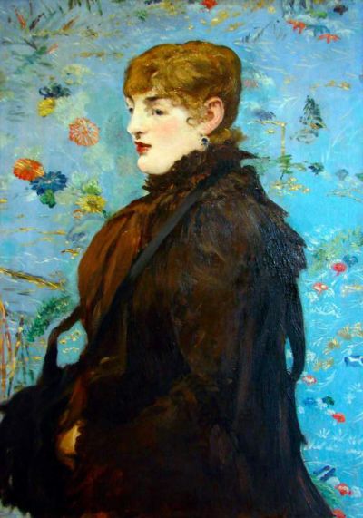 art oil painting reproduction of  Manet Portrait Of Mery Laurent 1882 museum quality handmade