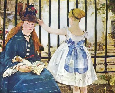 art oil painting reproduction of  Manet Railway museum quality handmade