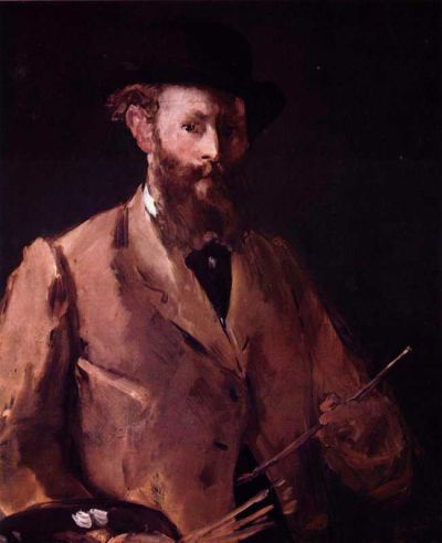 art oil painting reproduction of  Manet Self Portrait With Pallette museum quality handmade