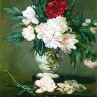 Manet Still Life Vase With Peonies