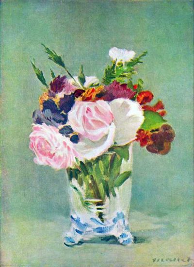 art oil painting reproduction of  Manet Still Life With Flowers museum quality handmade