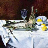 Manet Still Life With Salmon