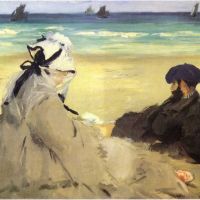 Manet Sur La Plage 1873