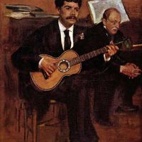 Manet The Guitarist Pagans And Monsieur Degas Hand Painted Reproduction