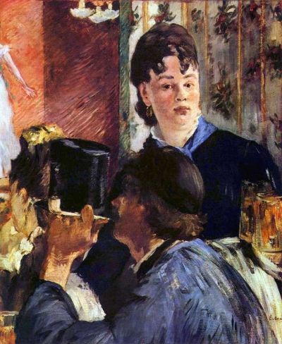 art oil painting reproduction of  Manet Waitress By Edou museum quality handmade