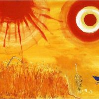 Marc Chagall A Wheatfield On A Summer S Afternoon