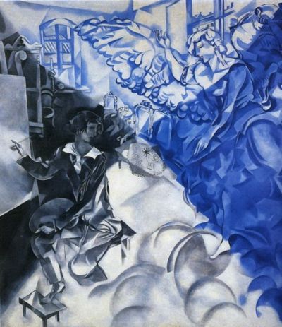 art oil painting reproduction of  Marc Chagall Apparition - 1918 museum quality handmade