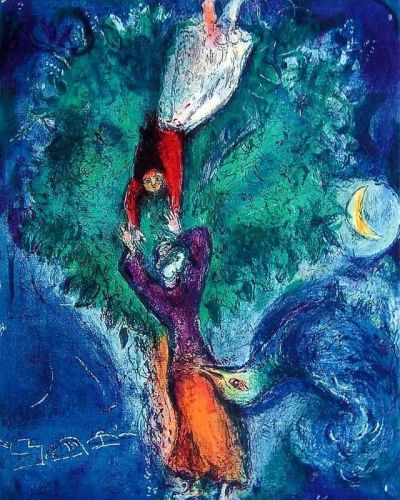 art oil painting reproduction of  Marc Chagall Arabian Nights 1948 museum quality handmade
