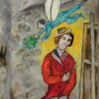Marc Chagall Autoportrait 1939-40 Hand Painted Reproduction