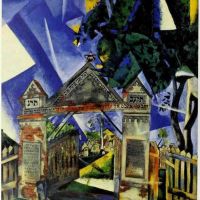 Marc Chagall Cemetery Gate 1917