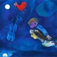 Marc Chagall Coq Rouge Dans La Nuit 1944