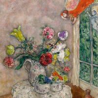 Marc Chagall Fleurs De Printemps La Cruche Aux Fleurs De Printemps 1930
