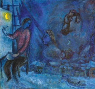 art oil painting reproduction of  Marc Chagall Hode To The Past 1944 museum quality handmade