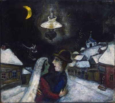 art oil painting reproduction of  Marc Chagall In The Night - 1943 museum quality handmade