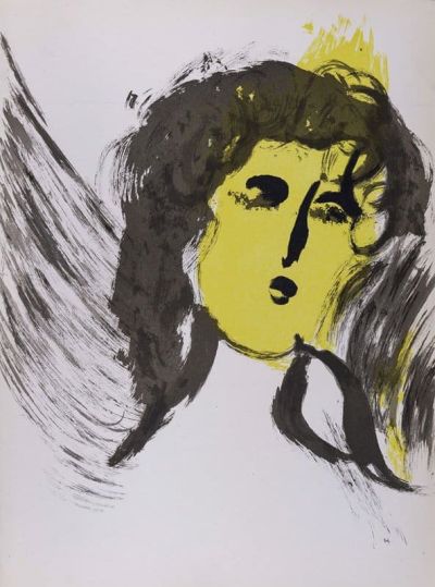 art oil painting reproduction of  Marc Chagall La Bible - Angel 1956 museum quality handmade