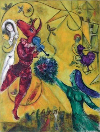 art oil painting reproduction of  Marc Chagall La Danse museum quality handmade