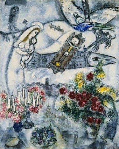 art oil painting reproduction of  Marc Chagall La Splendida Nativita museum quality handmade