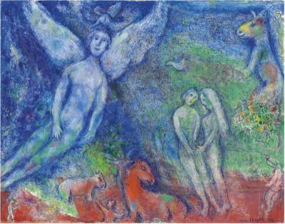 art oil painting reproduction of  Marc Chagall Le Paradis museum quality handmade