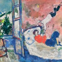 Marc Chagall Le Reve - The Dream - 1928