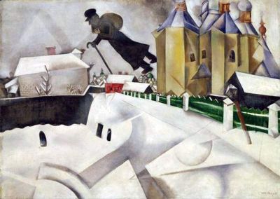 art oil painting reproduction of  Marc Chagall Over Vitebsk museum quality handmade