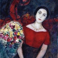 Marc Chagall Portrait Of Vava - 1955