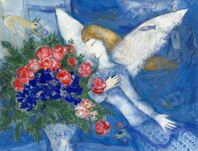 art oil painting reproduction of  Marc Chagall The Blue Angel 1930 museum quality handmade