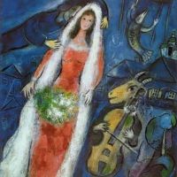 Marc Chagall The Bride Hand Painted Reproduction