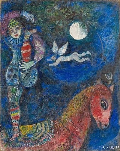 art oil painting reproduction of  Marc Chagall The Circus Rider museum quality handmade