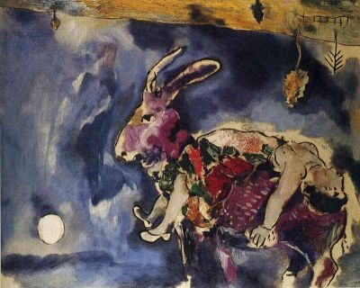 art oil painting reproduction of  Marc Chagall The Dream The Rabbit 1927 museum quality handmade