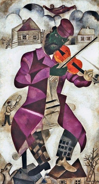art oil painting reproduction of  Marc Chagall The Green Violonist museum quality handmade