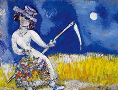 art oil painting reproduction of  Marc Chagall The Mower - 1926 museum quality handmade