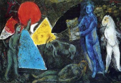 art oil painting reproduction of  Marc Chagall The Myth Of Orpheus 1977 museum quality handmade